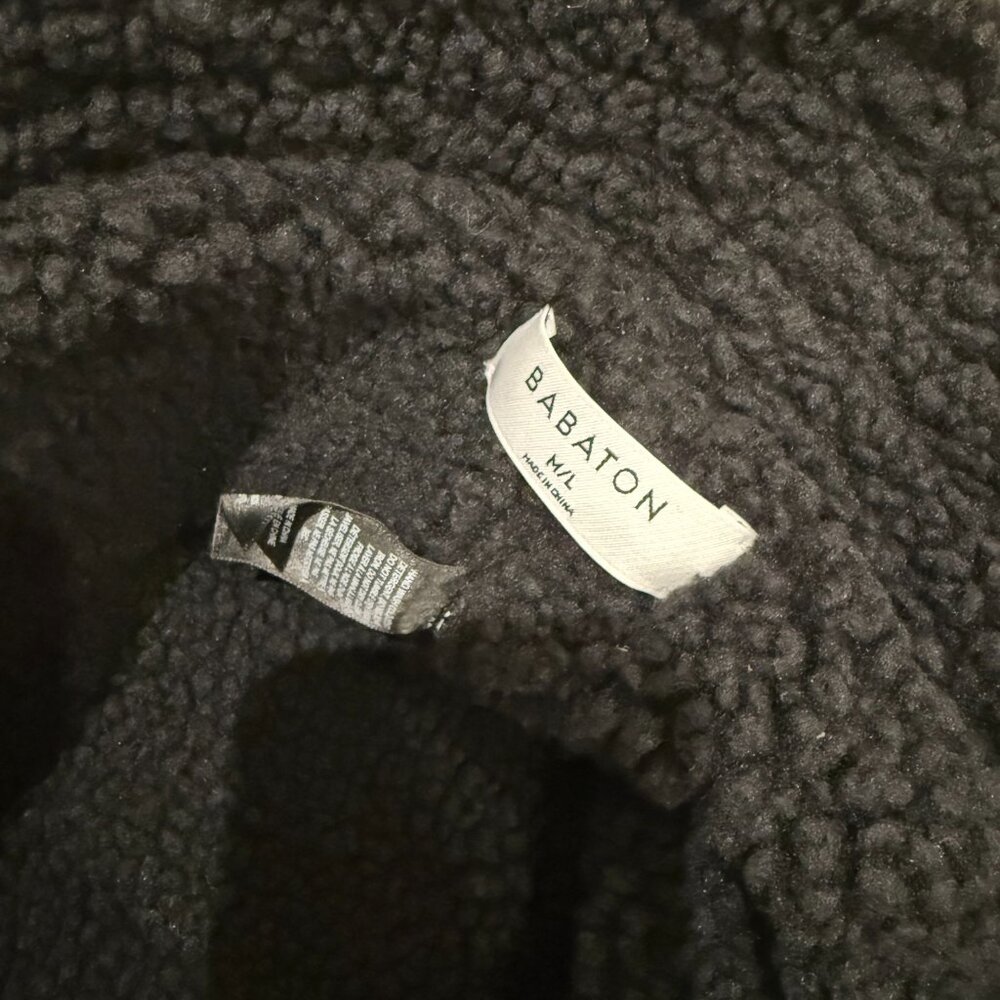 Aritzia Babaton Vegan Leather Sherpa Lined Bucket Hat - Picture 3 of 3